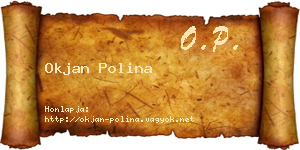 Okjan Polina névjegykártya